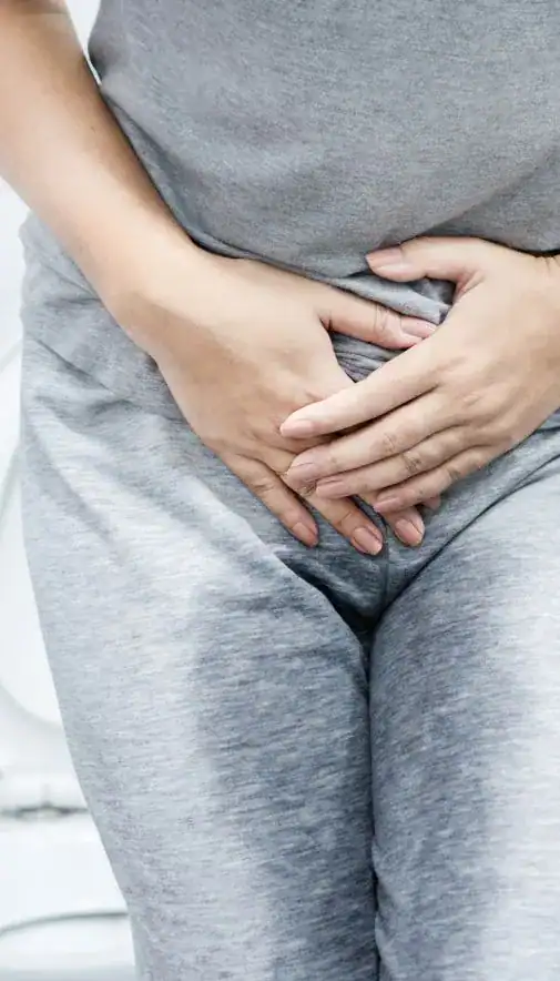 Image of woman had accident and needing stress incontinence treatment Swindon